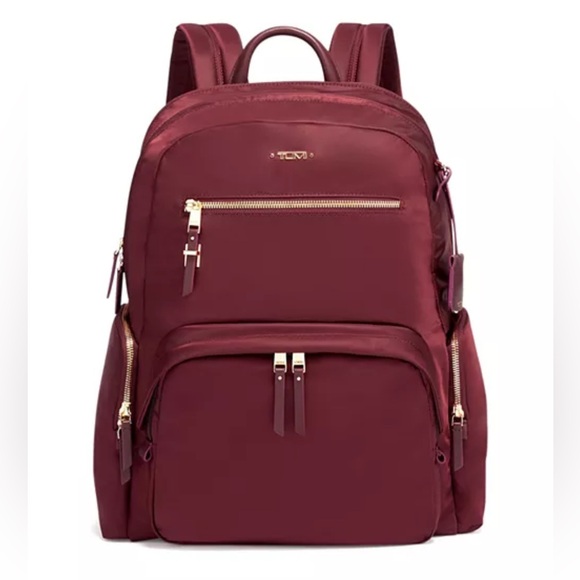Tumi Voyageur Carson Backpack in Burgundy *Discontinued* - Picture 3 of 6